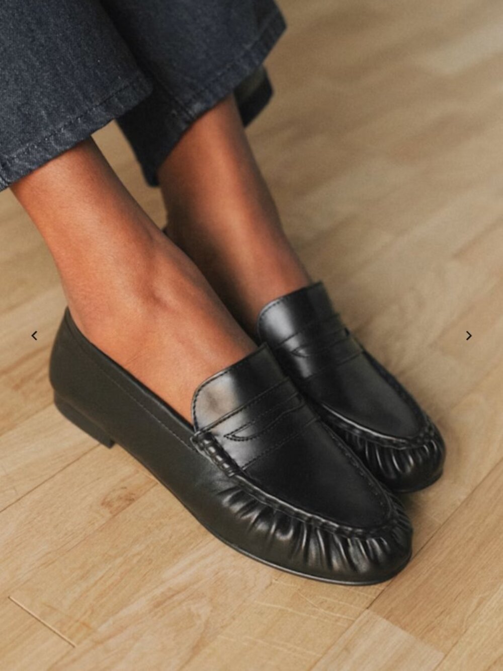 Sezane Marceau Loafers in Smooth Black Size 7 - Picture 1 of 7